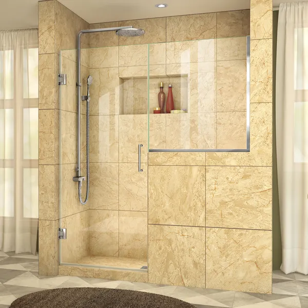 Dreamline Unidoor Plus 57, 57 1/2"x72" Hinged Shower Door