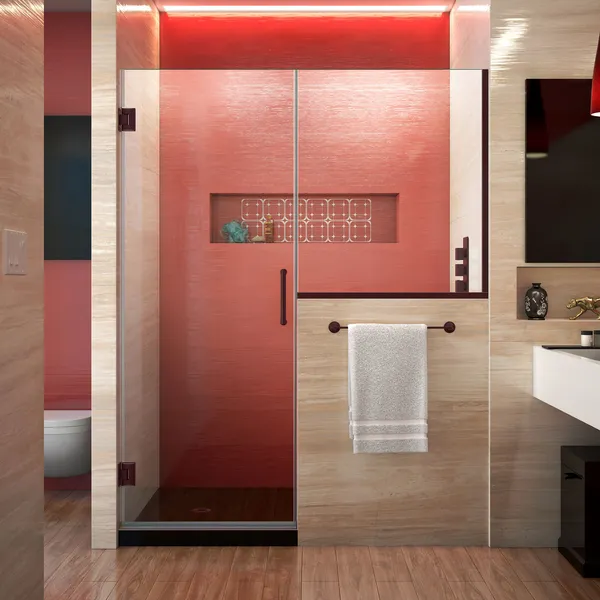 Dreamline Unidoor Plus 58, 58 1/2"x72" Hinged Shower Door