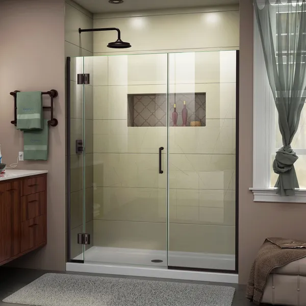 DreamLine Unidoor-X 43-43 1/2x72 Hinged Shower Door, Oil Rubbed Bronze