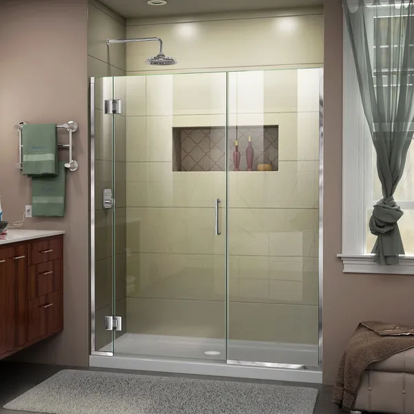 DreamLine Unidoor-X 48-48.5" Hinged Shower Door, Chrome
