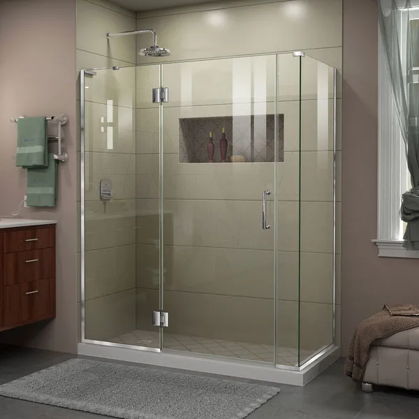 Dreamline Unidoor-X 57.5"x30.375"x72" Hinged Shower Enclosure