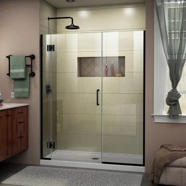Dreamline Unidoor-X 58 1/2, 59"x72" Hinged Shower Door