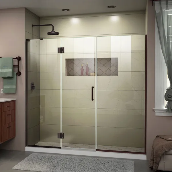 Dreamline Unidoor-X 63, 63 1/2"x72" Hinged Shower Door