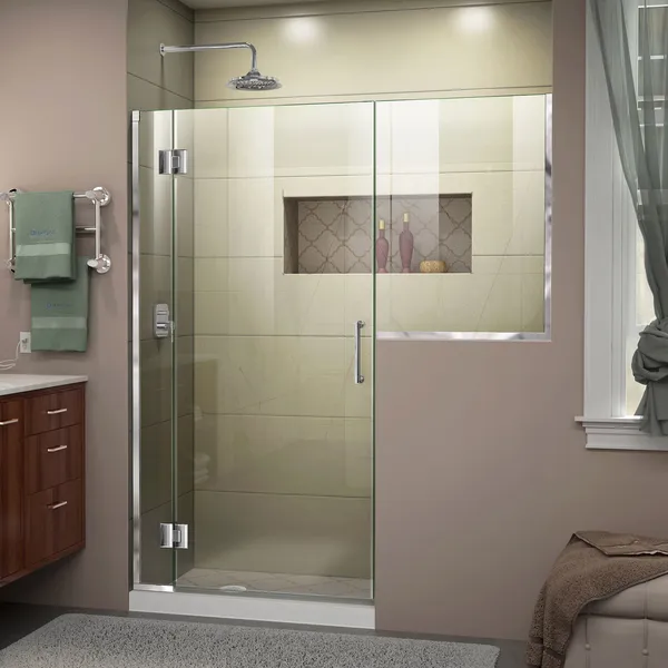 Dreamline Unidoor-X 72, 72 1/2"x72" Hinged Shower Door