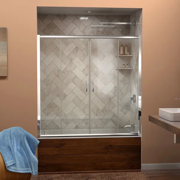 Dreamline Visions 56 To 60" Frameless Sliding Tub Door