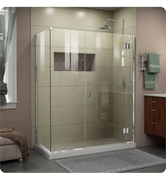 DreamLine W 57 1/2" to 58" Hinged Shower Enclosure, E12922530-09