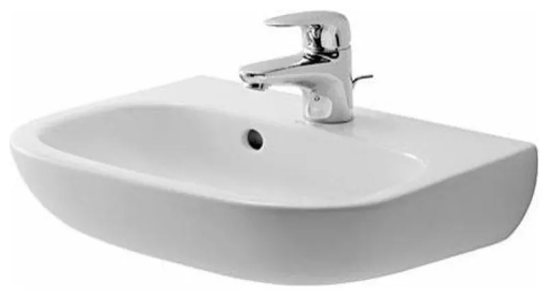 Duravit 070545-1HOLE D-Code 17-3/4" Specialty Ceramic Wall - White / Glazed