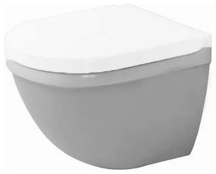 Duravit Starck 3 Wall Mounted Toilet Bowl 14 1/8"x19 1/8" Dual Flush, White