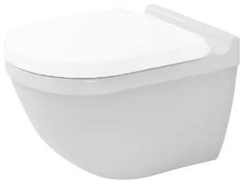 Duravit Starck 3 Wall Mounted Toilet Bowl 14 1/8"x21 1/4" Dual Flush, White