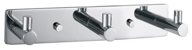 DW BA HAK3 Triple Bathroom Hook in Chrome