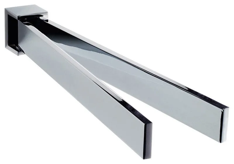 DW BK HTH2 Double Swing Arm Towel Bar in Chrome