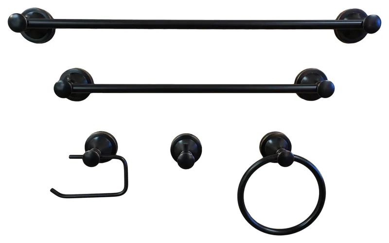 Dyconn Faucet BLN5SET-ORB London Series Bathroom Set, Oil Rubbed Bronze, 5 Piece