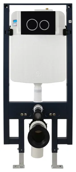 EAGO PWG380-BM Dual Flush Wall Mount Toilet Tank Carrier for WD101, WD332, WD333