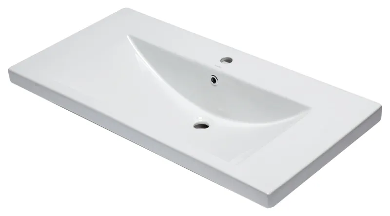 EAGO White Ceramic 40"x19" Rectangular Drop In Sink