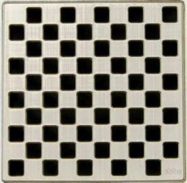 Ebbe Unique Square Shower Drain Weave 4" Floor Cover Shower Bathroom, Brushed Ni