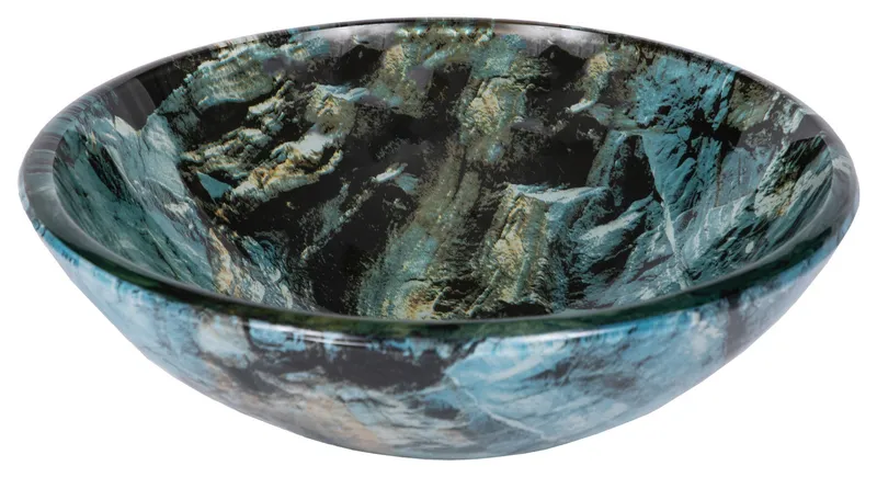 Eden Bath EB_GS30 Bathroom Cliffside Tempered Glass Vessel Sink