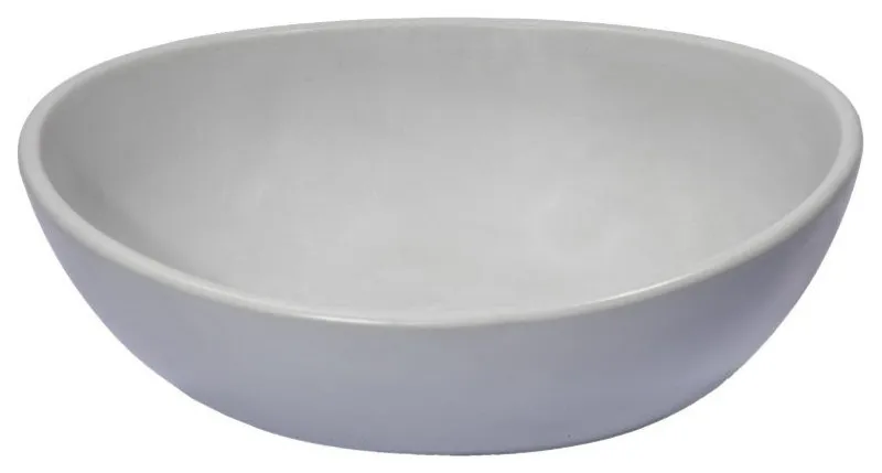 Eden Bath EB_N012LG Oval Concrete Vessel Sink - Light Earthen Gray