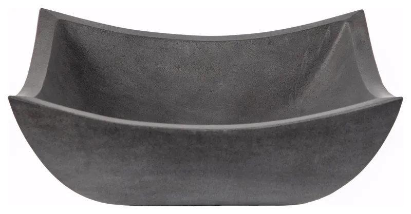 Eden Bath EB_S041LS-H Square Deep Zen Lava Stone Vessel Sink