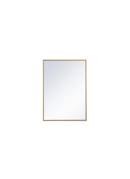 Elegant Decor MR572028BRS Metal mirror medicine cabinet 20 inch x 28 inch