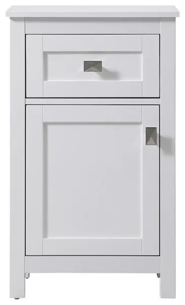 Elegant Lighting Adian 18" Bathroom Storage Cabinet, White