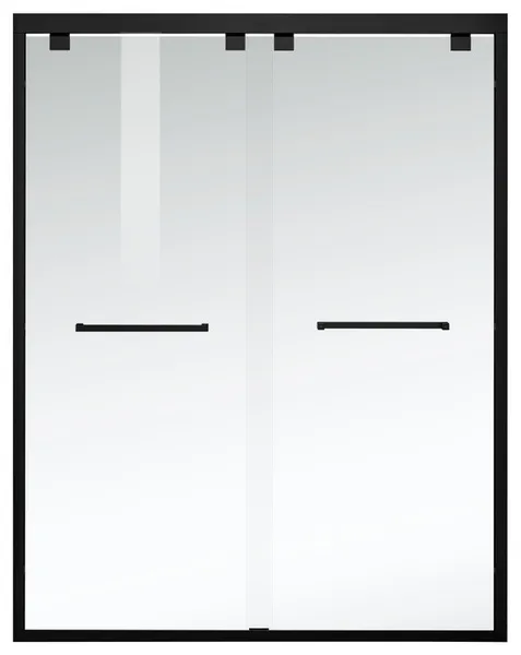 Elegantsd303-6076Mbk Semi-Frameless Shower Door 60 X 76 Matte Black