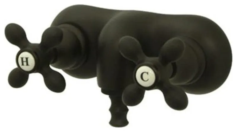 Elements Of Design DT0415AX Double Handle Wall Mounted Clawfoot - Oil Rubbed