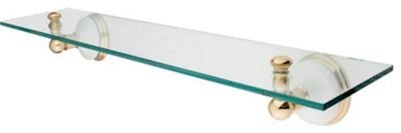 Elements Of Design EBA1119PB 21-5/8" Wall Mounted Glass Shelf - Polished Brass