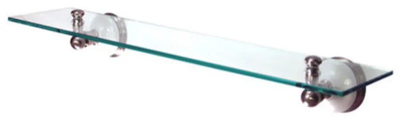 Elements Of Design EBA1119SN 21-5/8" Wall Mounted Glass Shelf - Satin Nickel