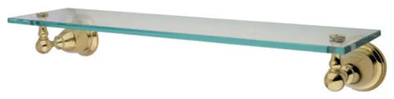 Elements Of Design EBA1759PB 20" Wall Mounted Glass Shelf - Polished Brass