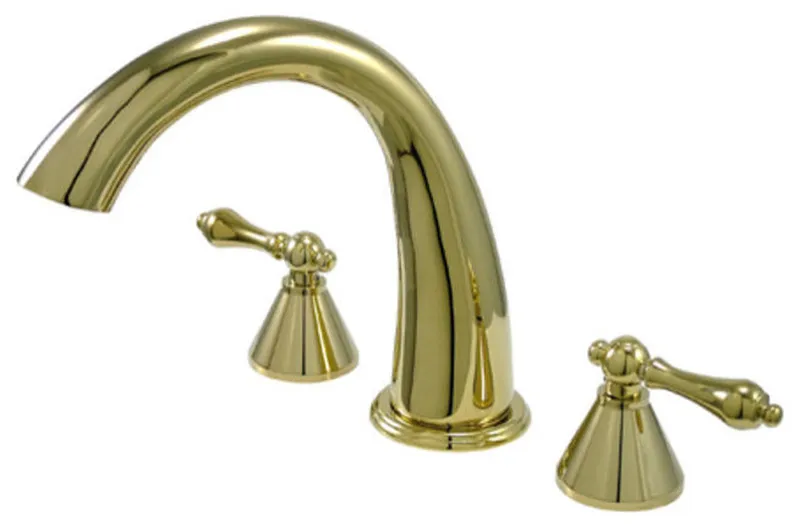 Elements Of Design ES2362AL Double Handle 8" to 16"Wspread Deck - Polished
