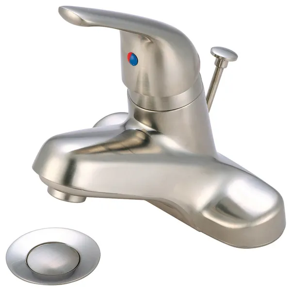 Elite Single Handle Bathroom Faucet, PVD Brushed Nickel