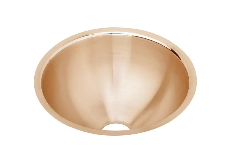 Elkay CuVerro Antimicrobial Copper 1-Bowl Undermount Bathroom Sink, Lustertone