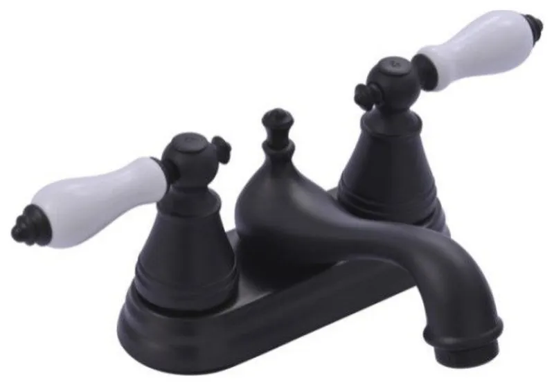 English Classic Two Handle 4" Centerset Lavatory Faucet with Retail Pop-up