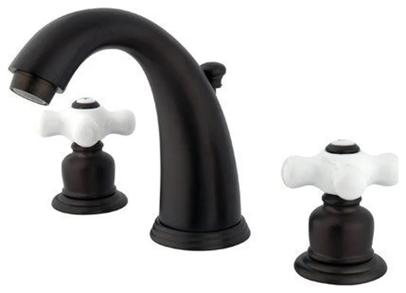 English Country Widespread Lavatory Faucet, Oil Rubbed Bronze