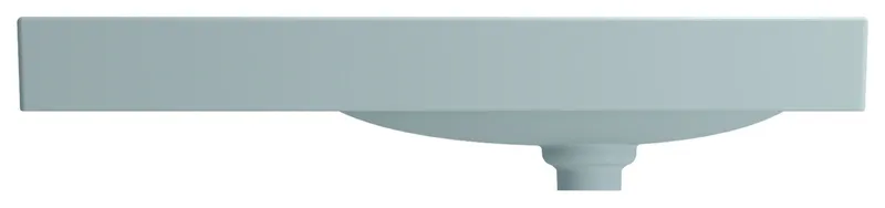 Etna Wall-Mounted Sink Fireclay 35.5 in. in Matte Ice Blue