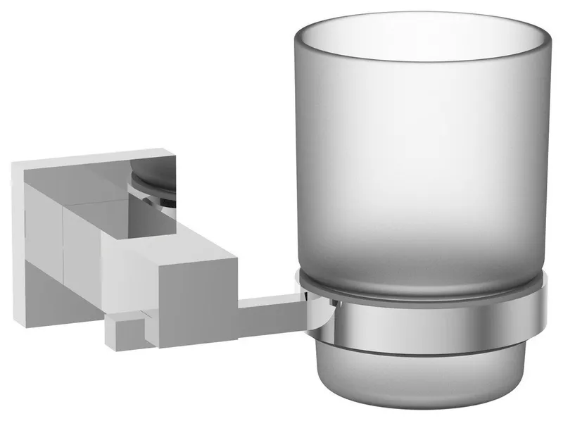 Eviva Square Holdy Tooth Brush Holder, Chrome