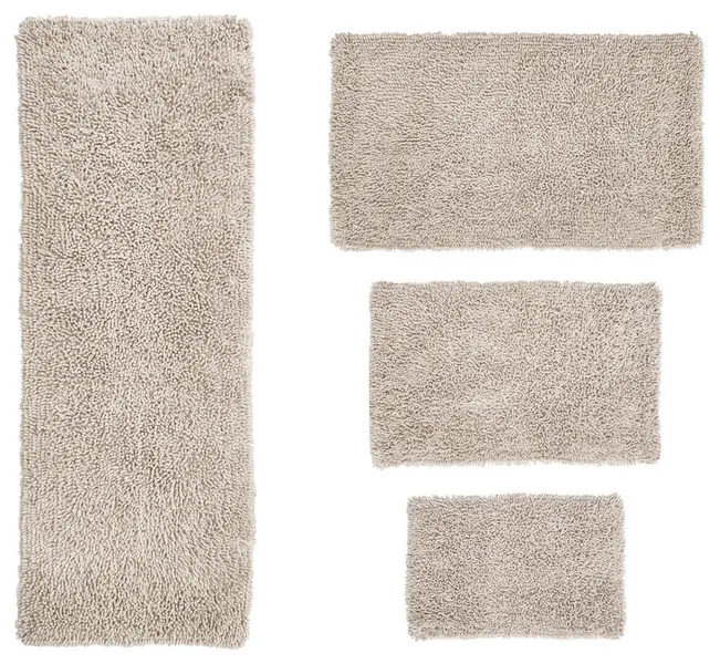 Fantasia Bath Rug Bath Rugs Set, 4-Piece Set With Runner, Ivory