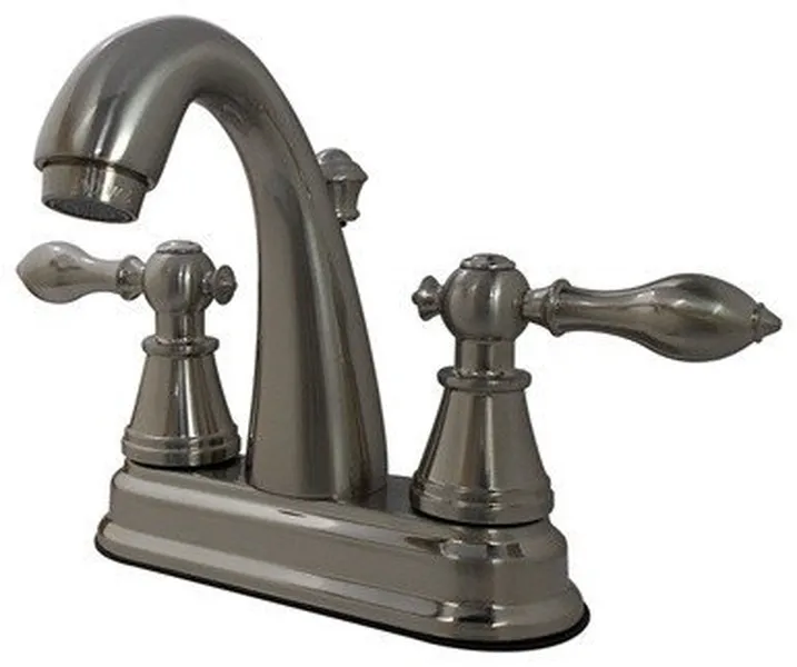 Fauceture 4" Centerset Bathroom Faucet With Retail Pop-Up, Brushed Nickel