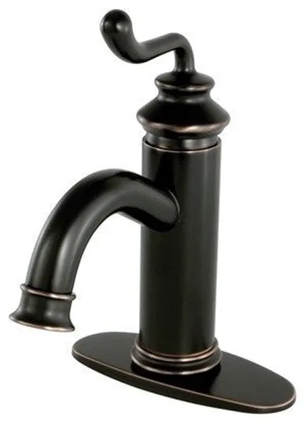 Fauceture Single-Handle Monoblock Bathroom Faucet, Naples Bronze