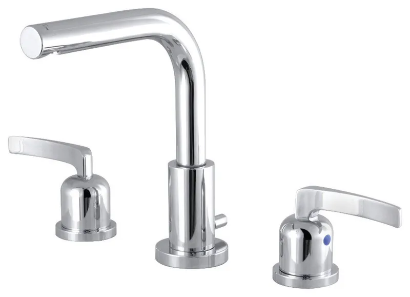 Fauceture Widespread Bathroom Faucet With Brass Pop-Up, Polished Chrome