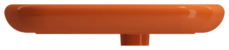 Fenice Vessel Fireclay 21.75 in. 1-Hole in Orange