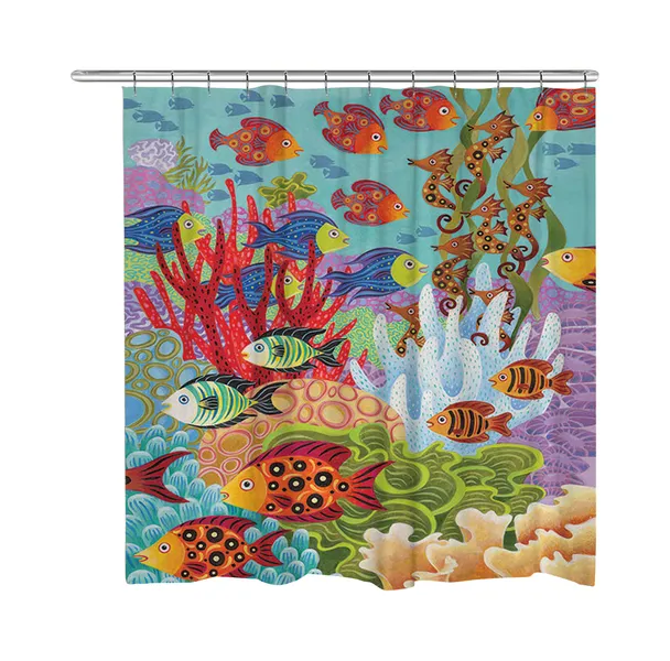 Fish in the Hood Shower Curtain