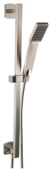Flexible Hose Shower Kit With Safire Slide Bar, Brushed Nickel