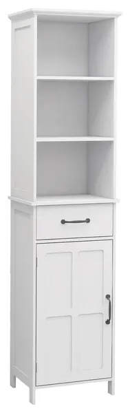 Floor Standing Cabinet With 1 Door and 1 Drawer White