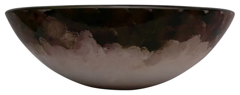 Floral Illusions Tempered Glass Vessel Sink