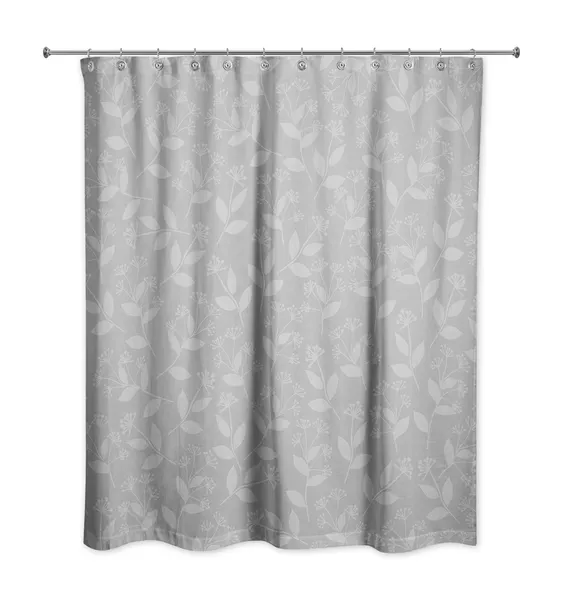 Floral Silhouette 3 71x74 Shower Curtain