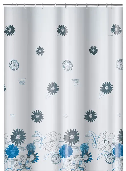 Flowers PEVA Shower Curtain, Nola