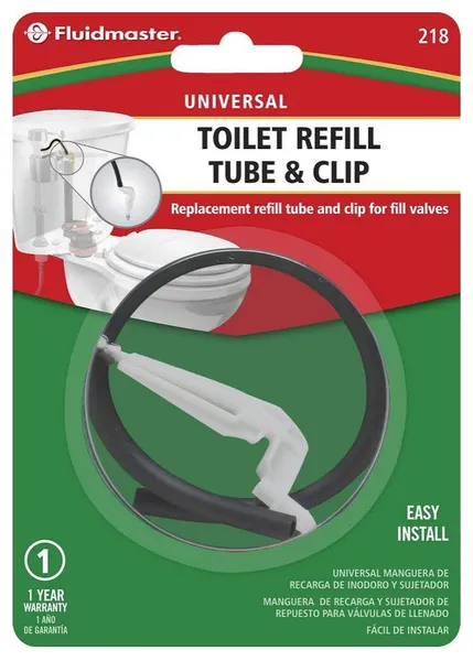 Fluidmaster 218 Toilet Refill Tube & Clip