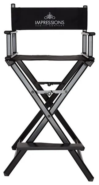 Foldable Professional Makeup Artist's Chair, Black
