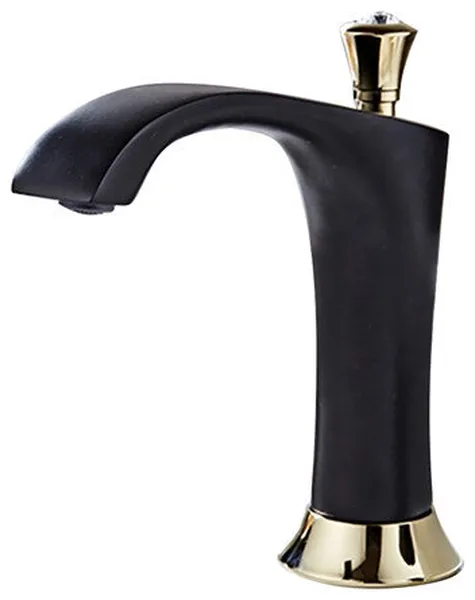 Fontana Black Widespread Automatic Sensor Bathroom Faucet